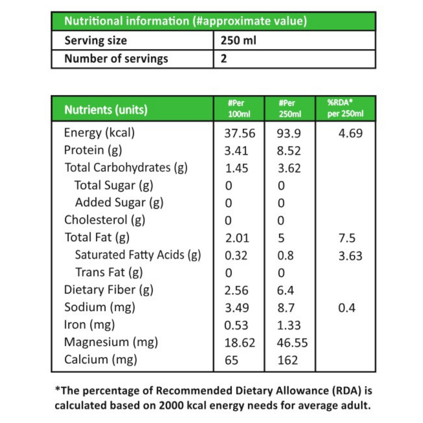 Soya Milk - (500 ml)