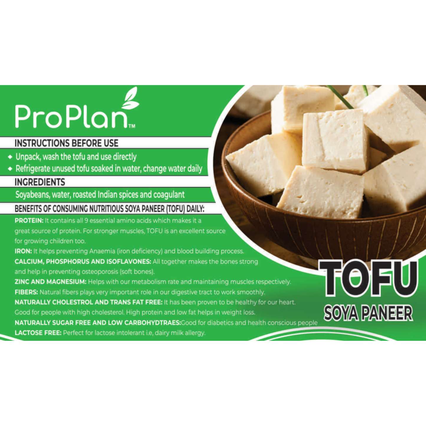 Soya Paneer Tofu - Plain   (200 g)